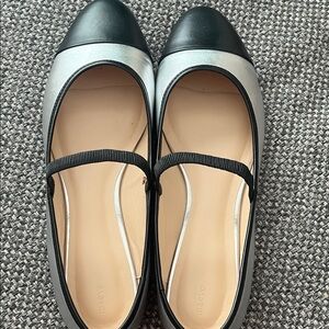 Anthropologie Maeve Cap-Toe Mary Jane Flats